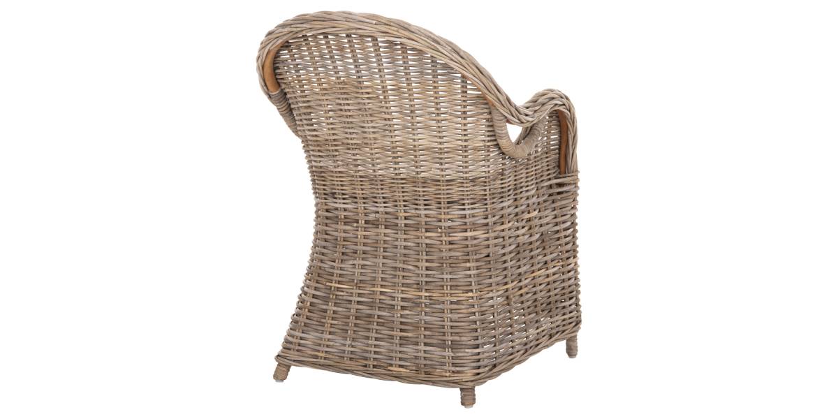 ΠΟΛΥΘΡΟΝΑ ΜΕ ΕΚΡΟΥ ΜΑΞΙΛΑΡΙ KEYLA HM9536 ΚΑΦΕ RATTAN 63x65x87Υεκ.