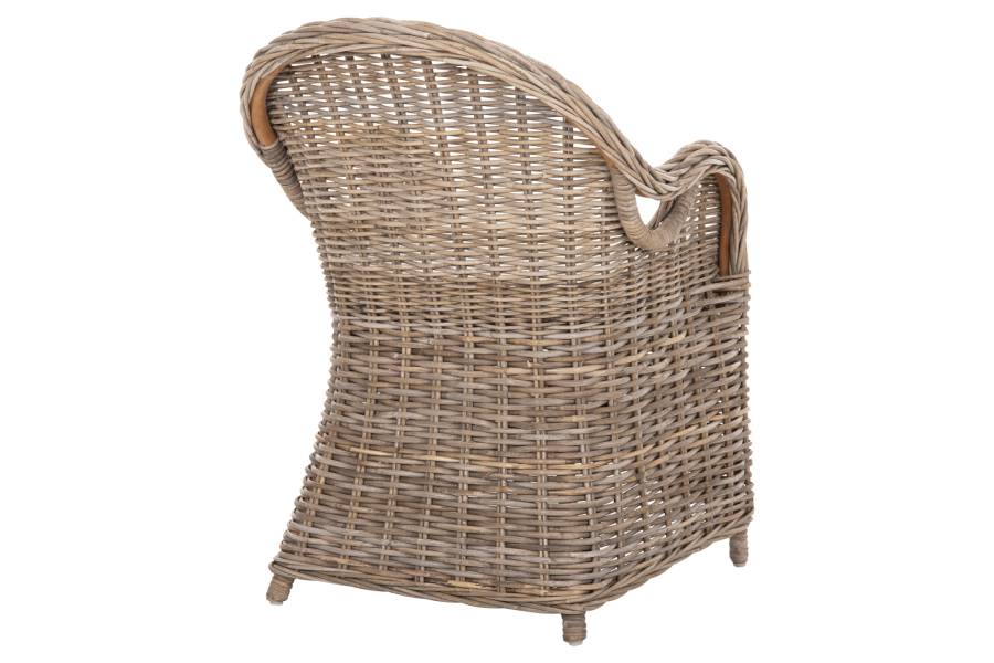 ΠΟΛΥΘΡΟΝΑ ΜΕ ΕΚΡΟΥ ΜΑΞΙΛΑΡΙ KEYLA HM9536 ΚΑΦΕ RATTAN 63x65x87Υεκ.