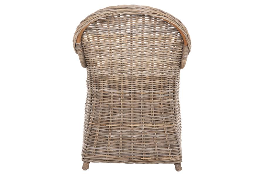 ΠΟΛΥΘΡΟΝΑ ΜΕ ΕΚΡΟΥ ΜΑΞΙΛΑΡΙ KEYLA HM9536 ΚΑΦΕ RATTAN 63x65x87Υεκ.