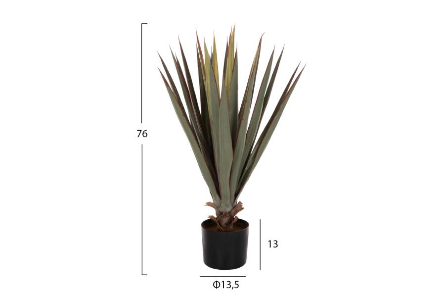 ΔΙΑΚΟΣΜΗΤΙΚΟ ΣΥΝΘΕΤΙΚΟ ΦΥΤΟ HM7985 SISAL AGAVE ΣΕ ΓΛΑΣΤΡΑ Φ13,5x13-76Υεκ.