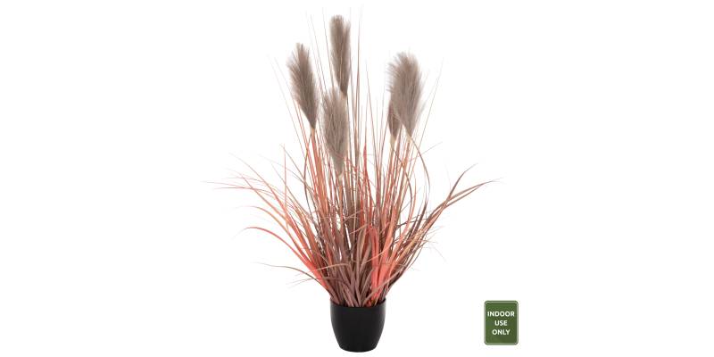 ΔΙΑΚΟΣΜΗΤΙΚΟ ΣΥΝΘΕΤΙΚΟ ΦΥΤΟ ΣΕ ΓΛΑΣΤΡΑ GRASS+FEATHER Φ14,5x12,5-86Υ εκ. HM4015