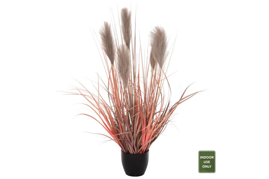 ΔΙΑΚΟΣΜΗΤΙΚΟ ΣΥΝΘΕΤΙΚΟ ΦΥΤΟ ΣΕ ΓΛΑΣΤΡΑ GRASS+FEATHER Φ14,5x12,5-86Υ εκ. HM4015