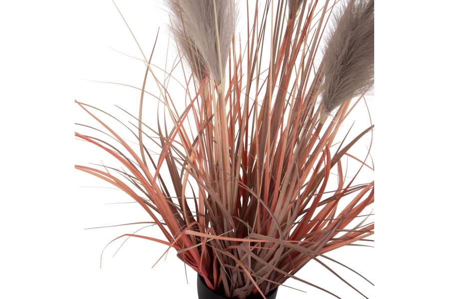 ΔΙΑΚΟΣΜΗΤΙΚΟ ΣΥΝΘΕΤΙΚΟ ΦΥΤΟ ΣΕ ΓΛΑΣΤΡΑ GRASS+FEATHER Φ14,5x12,5-86Υ εκ. HM4015