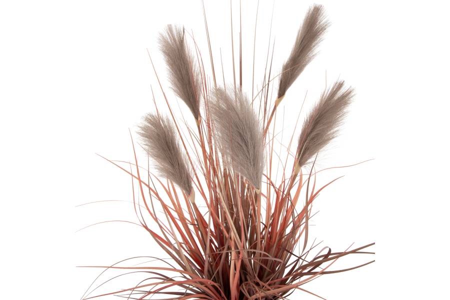 ΔΙΑΚΟΣΜΗΤΙΚΟ ΣΥΝΘΕΤΙΚΟ ΦΥΤΟ ΣΕ ΓΛΑΣΤΡΑ GRASS+FEATHER Φ14,5x12,5-86Υ εκ. HM4015