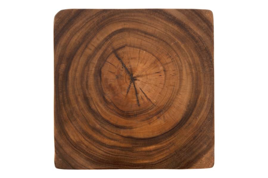 ΣΚΑΜΠΟ GEBO HM9754 ΤΕΤΡΑΓΩΝΟ ΑΠΟ ΞΥΛΟ SUAR ΣΕ ΚΑΡΥΔΙ 35x35x46,5Y εκ.