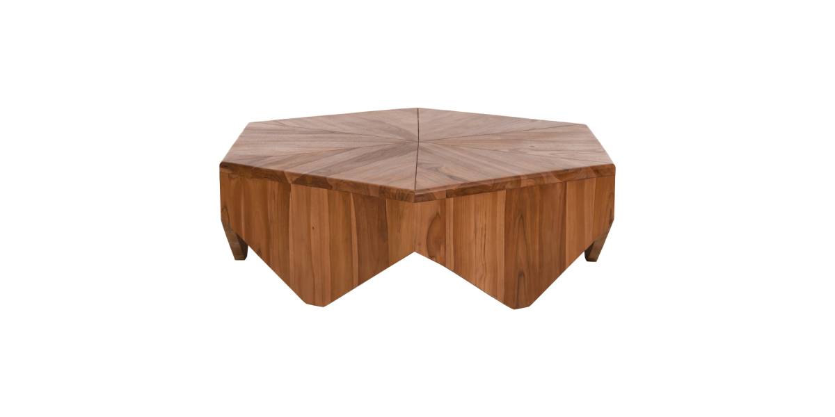 ΤΡΑΠΕΖΙ ΣΑΛΟΝΙΟΥ HEXAGON HM9790 ΞΥΛΟ ΤΕΑΚ ΣΕ ΦΥΣΙΚΟ 114x99x34Yεκ.