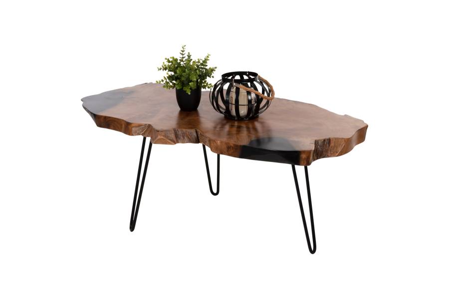 ΤΡΑΠΕΖΙ ΣΑΛΟΝΙΟΥ GLAZE HM9750 ΞΥΛΟ ΤΕΑΚ ΣΕ ΦΥΣΙΚΟ-ΜΑΥΡΑ ΜΕΤΑΛ.ΠΟΔΙΑ 110x60x48Υεκ.