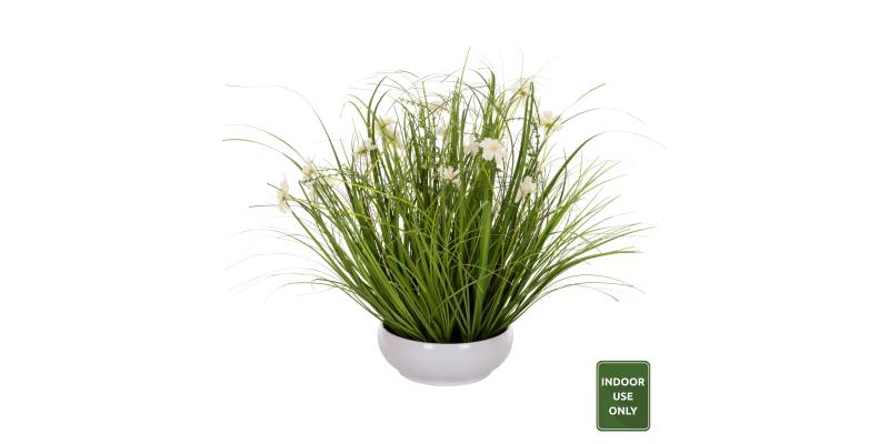 ΔΙΑΚΟΣΜΗΤΙΚΟ ΣΥΝΘΕΤΙΚΟ ΦΥΤΟ HM4026 GRASS ΣΕ ΛΕΥΚΗ ΓΛΑΣΤΡΑ 46Υεκ.