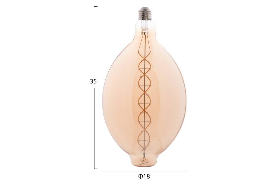 ΛΑΜΠΤΗΡΑΣ LED FILAMENT 8W E27 3000K TEA COLOR DIMMABLE HM4051.02