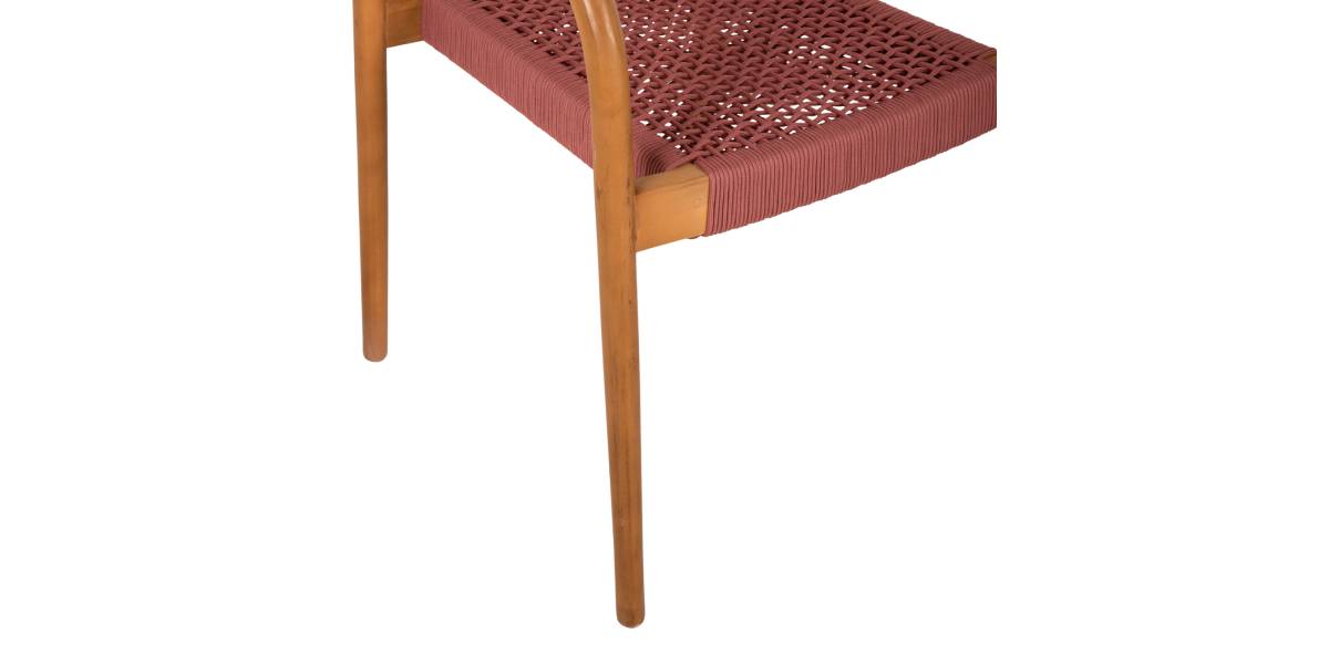 ΠΟΛΥΘΡΟΝΑ OSLO HM9636.06 ΞΥΛΟ TEAK ΦΥΣΙΚΟ & ΡΟΖ ΣΧΟΙΝΙ 55x54x80Yεκ.