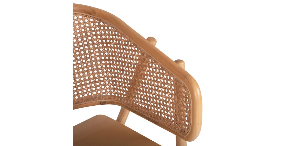 ΠΟΛΥΘΡΟΝΑ KENLEE HM9872 ΦΡΑΞΙΝΟΣ ΚΑΙ ΦΥΣΙΚΟ RATTAN RATTAN ΣΕ ΦΥΣΙΚΟ 57,5x55x81Yεκ.