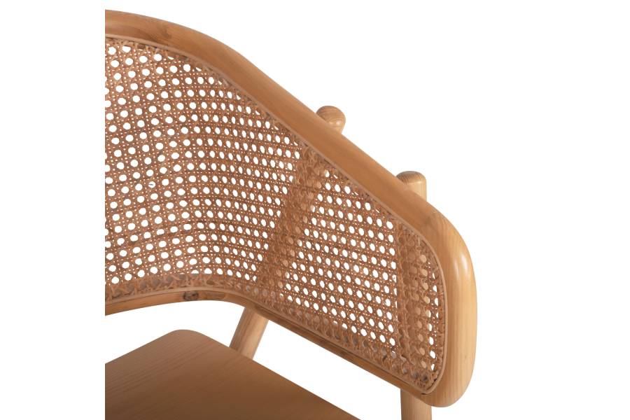 ΠΟΛΥΘΡΟΝΑ KENLEE HM9872 ΦΡΑΞΙΝΟΣ ΚΑΙ ΦΥΣΙΚΟ RATTAN RATTAN ΣΕ ΦΥΣΙΚΟ 57,5x55x81Yεκ.