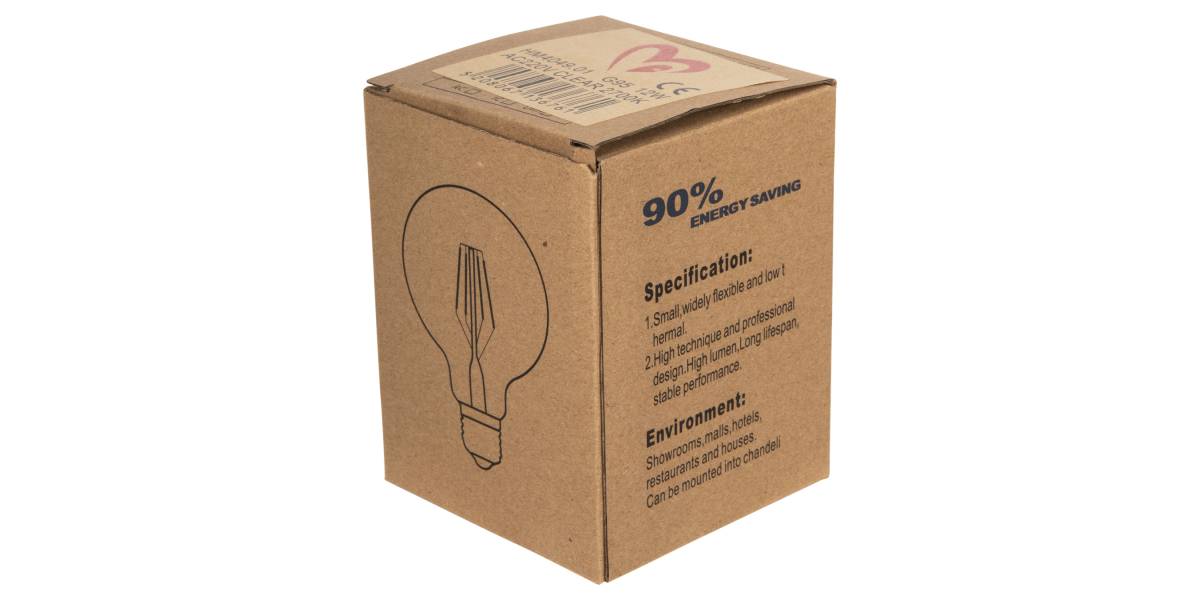 ΛΑΜΠΤΗΡΑΣ GLOBO LED FILAMENT 12W E27 3000K ΔΙΑΦΑΝΟΣ HM4049.01