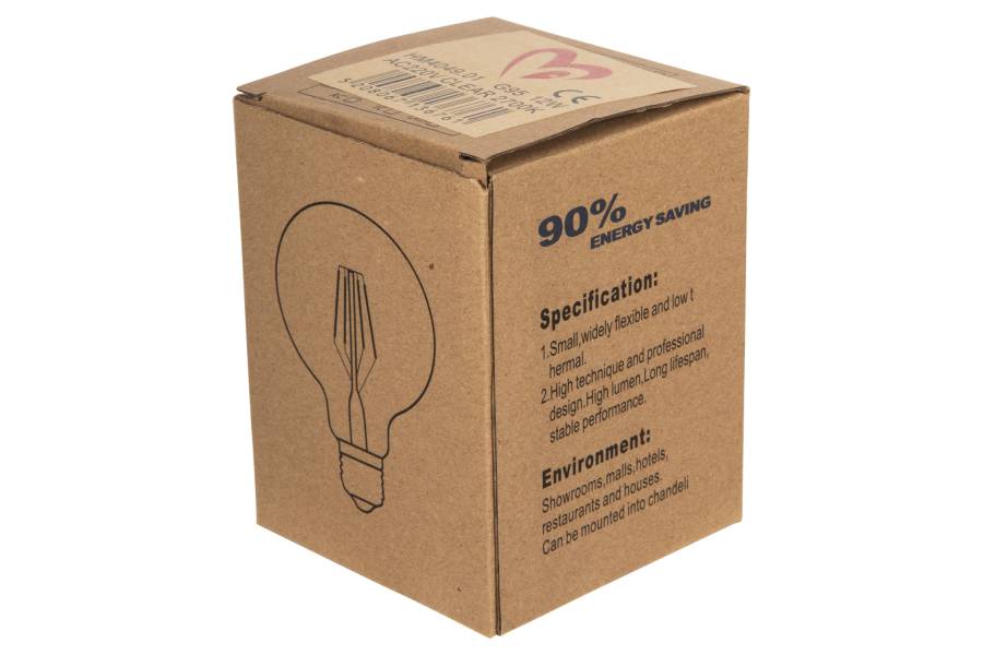 ΛΑΜΠΤΗΡΑΣ GLOBO LED FILAMENT 12W E27 3000K ΔΙΑΦΑΝΟΣ HM4049.01