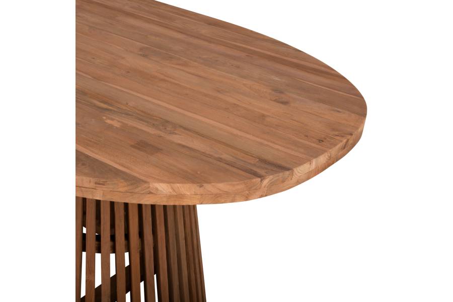ΤΡΑΠΕΖΙ ΤΡΑΠΕΖΑΡΙΑΣ REMIK HM9835 RECYCLED ΤΕΑΚ ΣΕ ΦΥΣΙΚΟ 100x200x75,5Yεκ. TOP 4εκ.