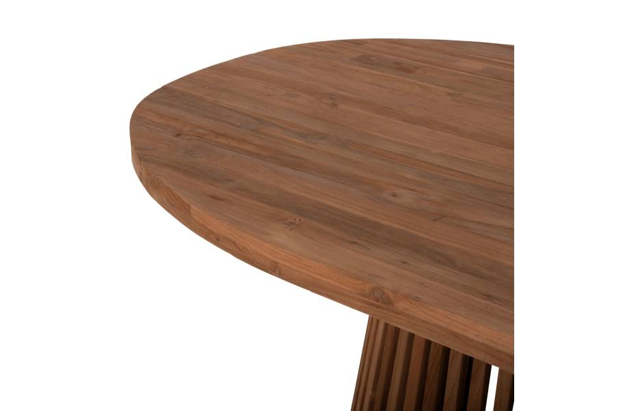 ΤΡΑΠΕΖΙ ΤΡΑΠΕΖΑΡΙΑΣ REMIK HM9835 RECYCLED ΤΕΑΚ ΣΕ ΦΥΣΙΚΟ 100x200x75,5Yεκ. TOP 4εκ.