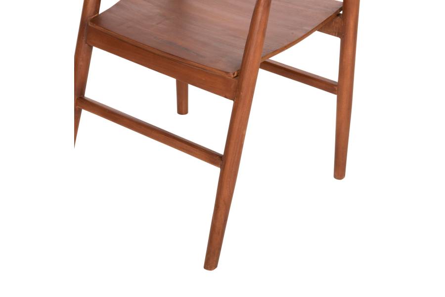 ΠΟΛΥΘΡΟΝΑ ΤΡΑΠΕΖΑΡΙΑΣ NIONI HM9476.01 ΞΥΛΟ ΤΕΑΚ-ΚΑΡΥΔΙ ΧΡΩΜΑ 57x53x77Yεκ.