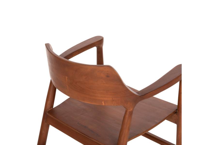 ΠΟΛΥΘΡΟΝΑ ΤΡΑΠΕΖΑΡΙΑΣ NIONI HM9476.01 ΞΥΛΟ ΤΕΑΚ-ΚΑΡΥΔΙ ΧΡΩΜΑ 57x53x77Yεκ.