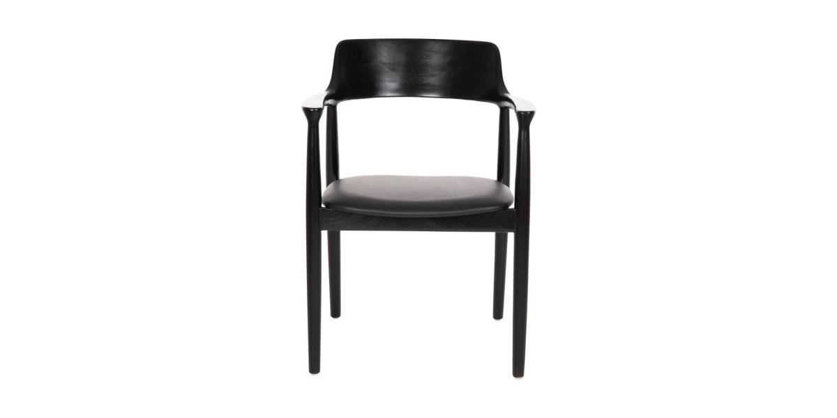 ΠΟΛΥΘΡΟΝΑ ΤΡΑΠΕΖΑΡΙΑΣ KINGSLEY HM9634.02 ΞΥΛΟ ΜΑΟΝΙ- ΜΑΥΡΟ VINYL 58x53x80Yεκ.