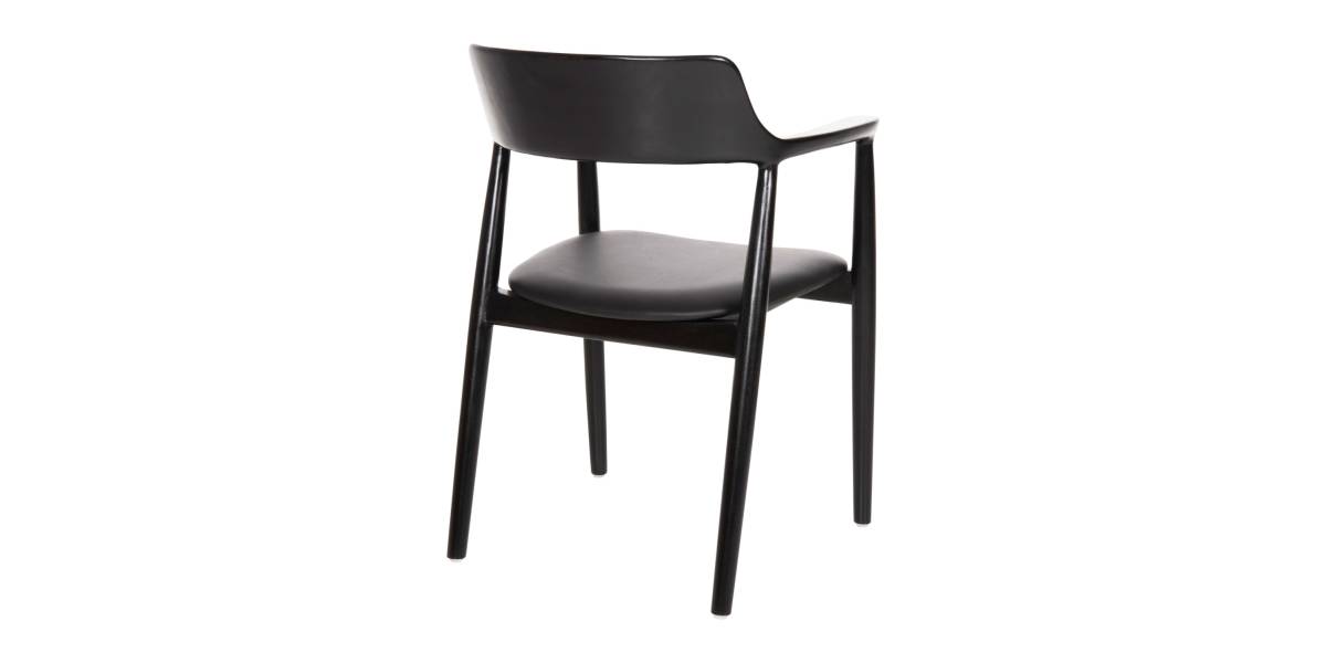 ΠΟΛΥΘΡΟΝΑ ΤΡΑΠΕΖΑΡΙΑΣ KINGSLEY HM9634.02 ΞΥΛΟ ΜΑΟΝΙ- ΜΑΥΡΟ VINYL 58x53x80Yεκ.