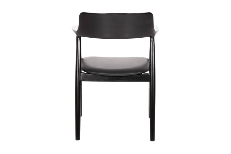 ΠΟΛΥΘΡΟΝΑ ΤΡΑΠΕΖΑΡΙΑΣ KINGSLEY HM9634.02 ΞΥΛΟ ΜΑΟΝΙ- ΜΑΥΡΟ VINYL 58x53x80Yεκ.