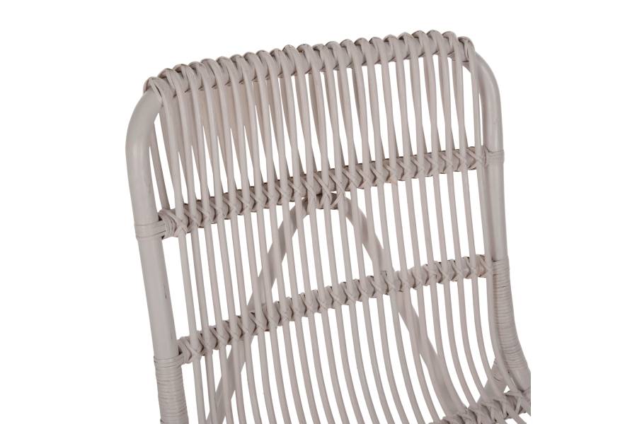 ΠΟΛΥΘΡΟΝΑ BRONNY ΕΞΩΤ.ΧΩΡΟΥ HM9644.02 RATTAN ΣΕ ΛΕΥΚΟ ΧΡΩΜΑ 60x82x92Υεκ.