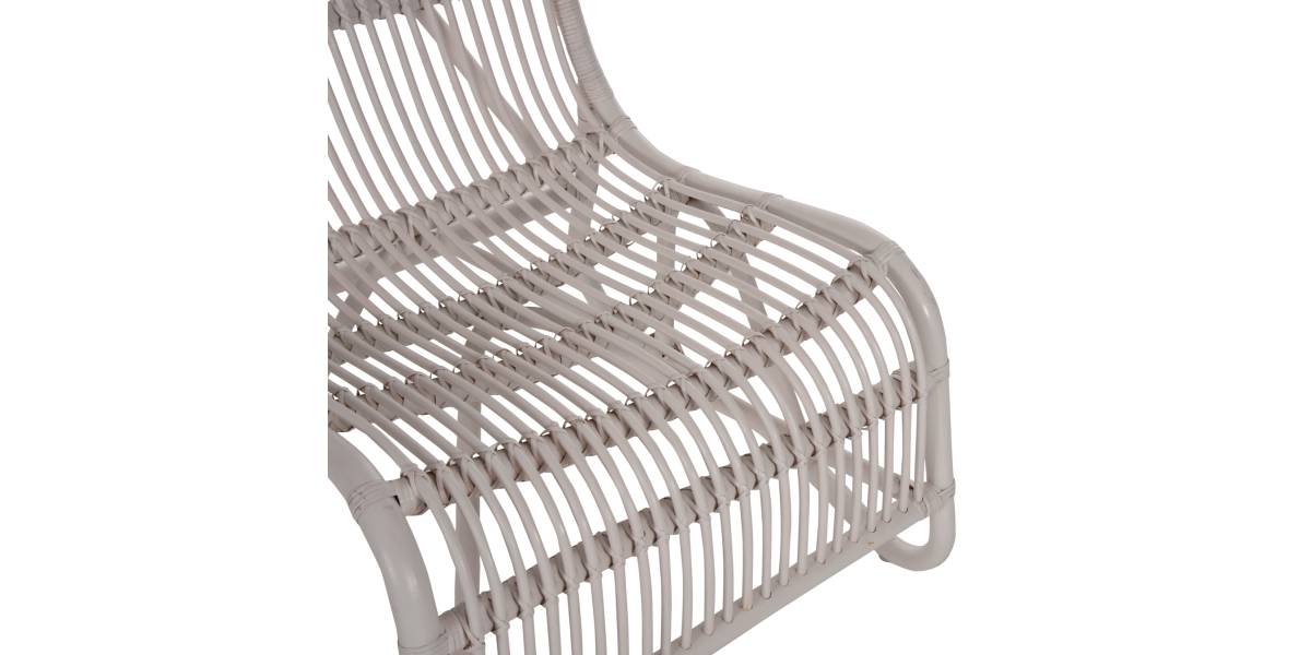 ΠΟΛΥΘΡΟΝΑ BRONNY ΕΞΩΤ.ΧΩΡΟΥ HM9644.02 RATTAN ΣΕ ΛΕΥΚΟ ΧΡΩΜΑ 60x82x92Υεκ.