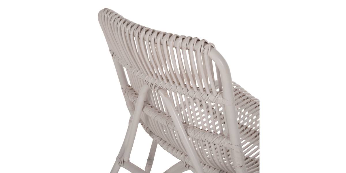 ΠΟΛΥΘΡΟΝΑ BRONNY ΕΞΩΤ.ΧΩΡΟΥ HM9644.02 RATTAN ΣΕ ΛΕΥΚΟ ΧΡΩΜΑ 60x82x92Υεκ.