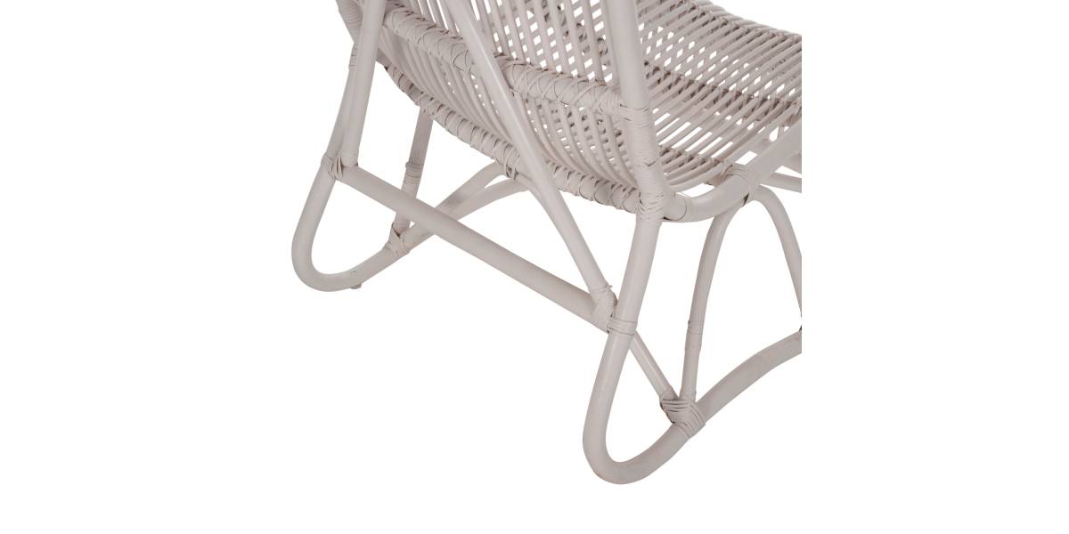 ΠΟΛΥΘΡΟΝΑ BRONNY ΕΞΩΤ.ΧΩΡΟΥ HM9644.02 RATTAN ΣΕ ΛΕΥΚΟ ΧΡΩΜΑ 60x82x92Υεκ.
