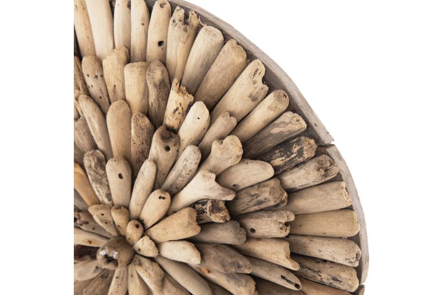 ΔΙΑΚΟΣΜΗΤΙΚΟ ΤΟΙΧΟΥ ΣΤΡΟΓΓΥΛΟ CHIIKI HM4297 DRIFTWOOD ΣΕ ΦΥΣΙΚΟ Φ40 εκ.
