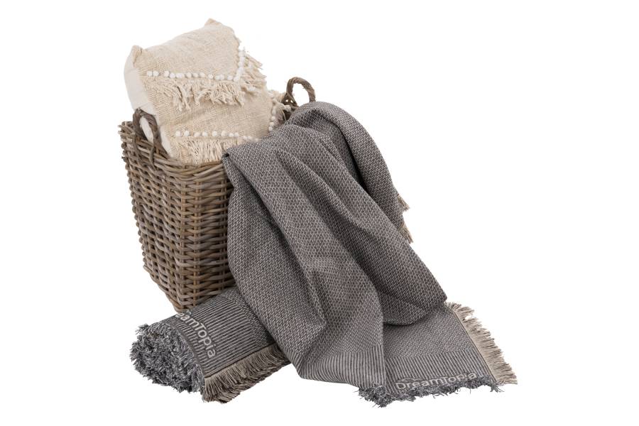 ΡΙΧΤΑΡΙ ME ΚΡΟΣΙΑ DREAMTOPIA HM12165.02 ΣΕ ΓΚΡΙ ΧΡΩΜΑ 295X170εκ.