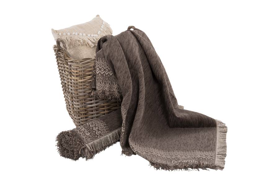 ΡΙΧΤΑΡΙ ME ΚΡΟΣΙΑ DREAMTOPIA HM12165.04 ΣΕ ΚΑΦΕ ΧΡΩΜΑ 295X170εκ.