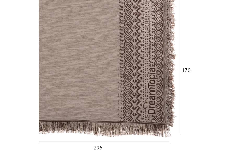 ΡΙΧΤΑΡΙ ME ΚΡΟΣΙΑ DREAMTOPIA HM12165.06 ΣΕ ΜΠΕΖ ΧΡΩΜΑ 295X170εκ.