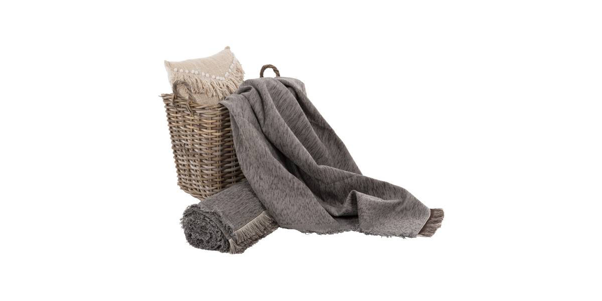 ΡΙΧΤΑΡΙ ME ΚΡΟΣΙΑ DREAMTOPIA HM12161.07 ΣΕ ΓΚΡΙ ΧΡΩΜΑ 245X170εκ.