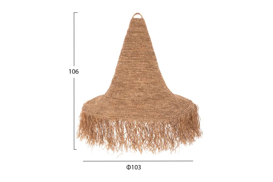 ΦΩΤΙΣΤΙΚΟ ΟΡΟΦΗΣ ΚΡΕΜΑΣΤΟ HM4033 RATTAN ΣΕ ΦΥΣΙΚΟ Φ103x84,5-106Yεκ.