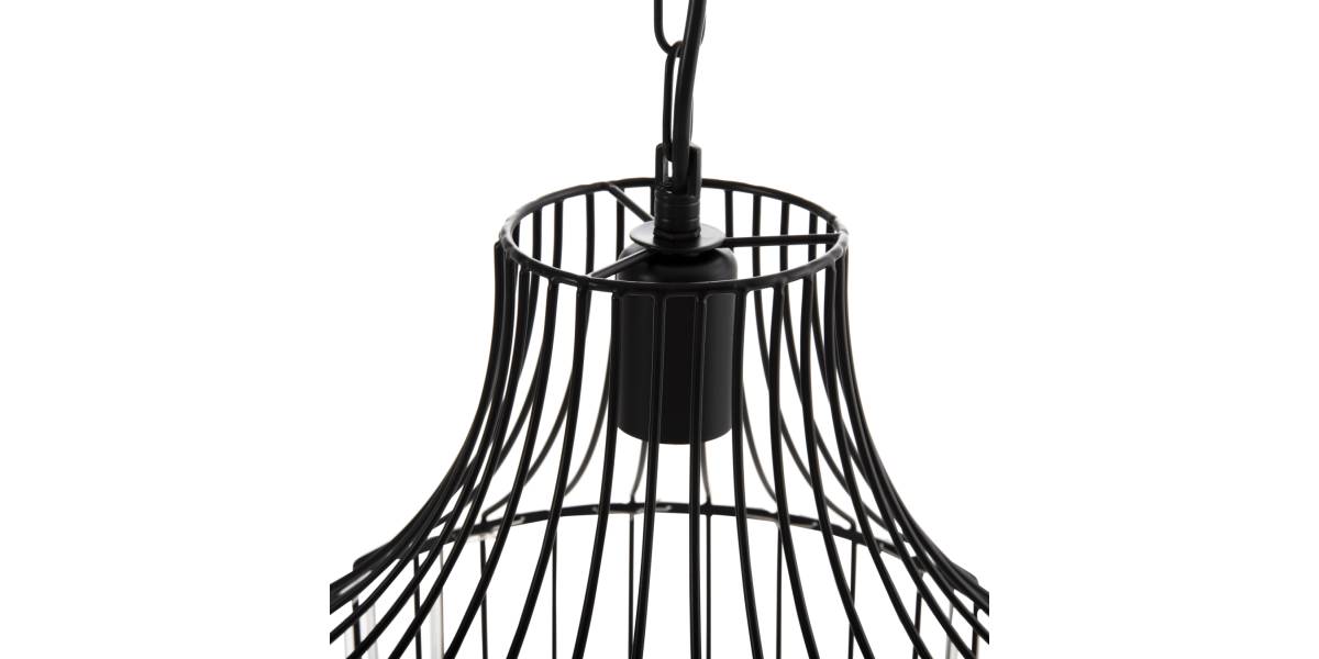 ΦΩΤΙΣΤΙΚΟ ΟΡΟΦΗΣ ΚΡΕΜΑΣΤΟ HM4093 ΜΕΤΑΛΛΙΚΟ ΜΑΥΡΟ ΚΑΙ ΓΥΑΛΙ Φ29x38-137Yεκ.