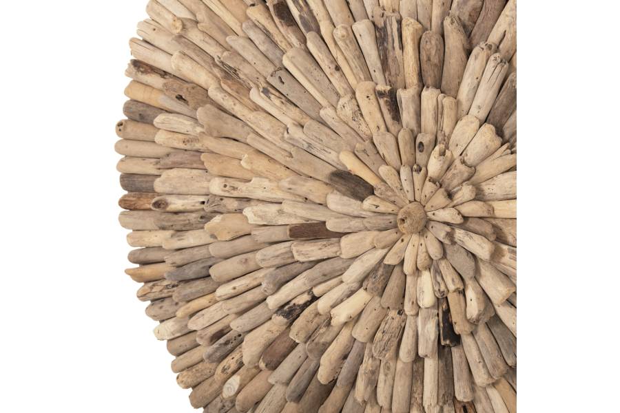 ΔΙΑΚΟΣΜΗΤΙΚΟ ΤΟΙΧΟΥ ΣΤΡΟΓΓΥΛΟ CHIIKI HM4299 DRIFTWOOD ΣΕ ΦΥΣΙΚΟ Φ80 εκ.