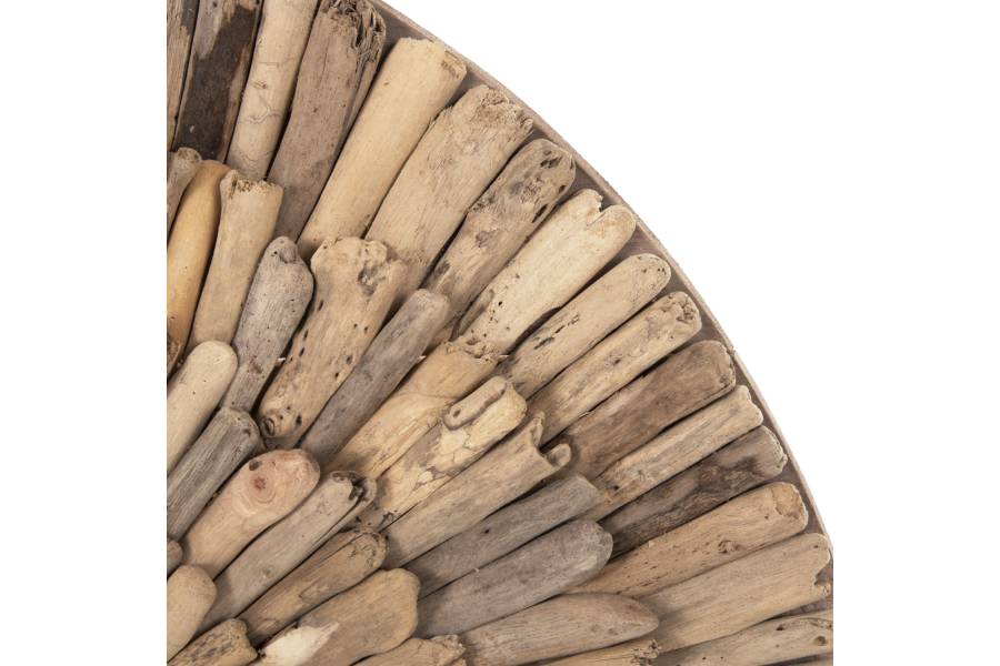 ΔΙΑΚΟΣΜΗΤΙΚΟ ΤΟΙΧΟΥ ΣΤΡΟΓΓΥΛΟ CHIIKI HM4299 DRIFTWOOD ΣΕ ΦΥΣΙΚΟ Φ80 εκ.