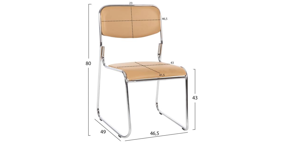 ΚΑΡΕΚΛΑ ΓΡΑΦΕΙΟΥ ΣΥΝΕΡΓΑΣΙΑΣ MABEL HM1019.07 ΧΡΩΜΙΩΜΕΝΗ ΜΕ ΜΟΚΑ PU 47x48x78Yεκ