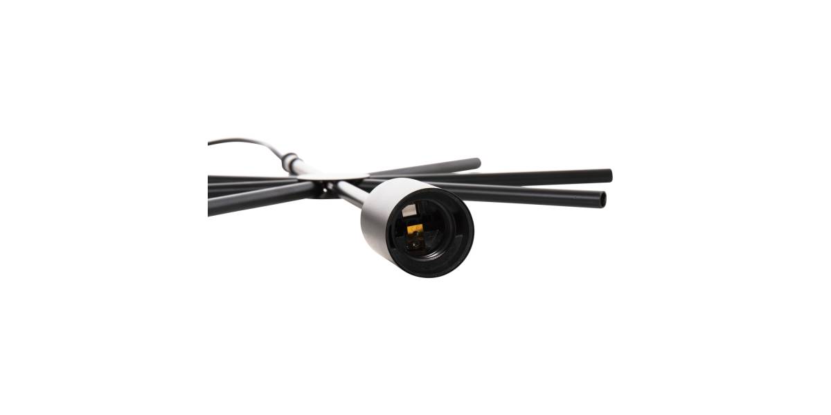 ΦΩΤΙΣΤΙΚΟ ΟΡΟΦΗΣ ΚΡΕΜΑΣΤΟ HM4098 ΜΑΥΡΟ ΜΕΤΑΛΛΟ ΑΣΤΕΡΙ 34x40x106Υεκ.