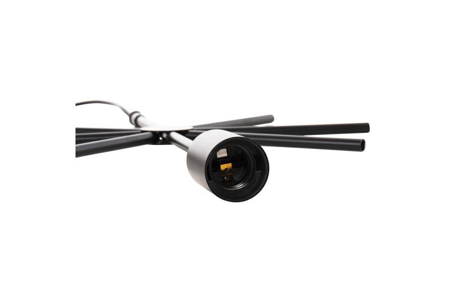 ΦΩΤΙΣΤΙΚΟ ΟΡΟΦΗΣ ΚΡΕΜΑΣΤΟ HM4098 ΜΑΥΡΟ ΜΕΤΑΛΛΟ ΑΣΤΕΡΙ 34x40x106Υεκ.