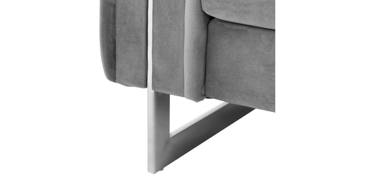 ΣΕΤ ΣΑΛΟΝΙ 2ΤΜΧ MOBAR τ.CHESTERFIELD HM11936.01 ΓΚΡΙ ΒΕΛΟΥΔΟ-ΜΕΤΑΛ.ΠΟΔΙΑ