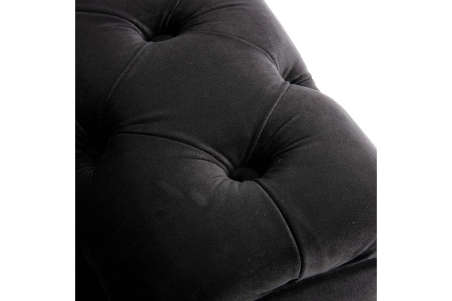 ΣΕΤ ΣΑΛΟΝΙ 2ΤΜΧ MOBAR τ.CHESTERFIELD HM11936.04 ΜΑΥΡΟ ΒΕΛΟΥΔΟ-ΜΕΤΑΛ.ΠΟΔΙΑ