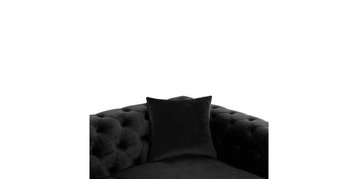 ΣΕΤ ΣΑΛΟΝΙ 2ΤΜΧ MOBAR τ.CHESTERFIELD HM11936.04 ΜΑΥΡΟ ΒΕΛΟΥΔΟ-ΜΕΤΑΛ.ΠΟΔΙΑ