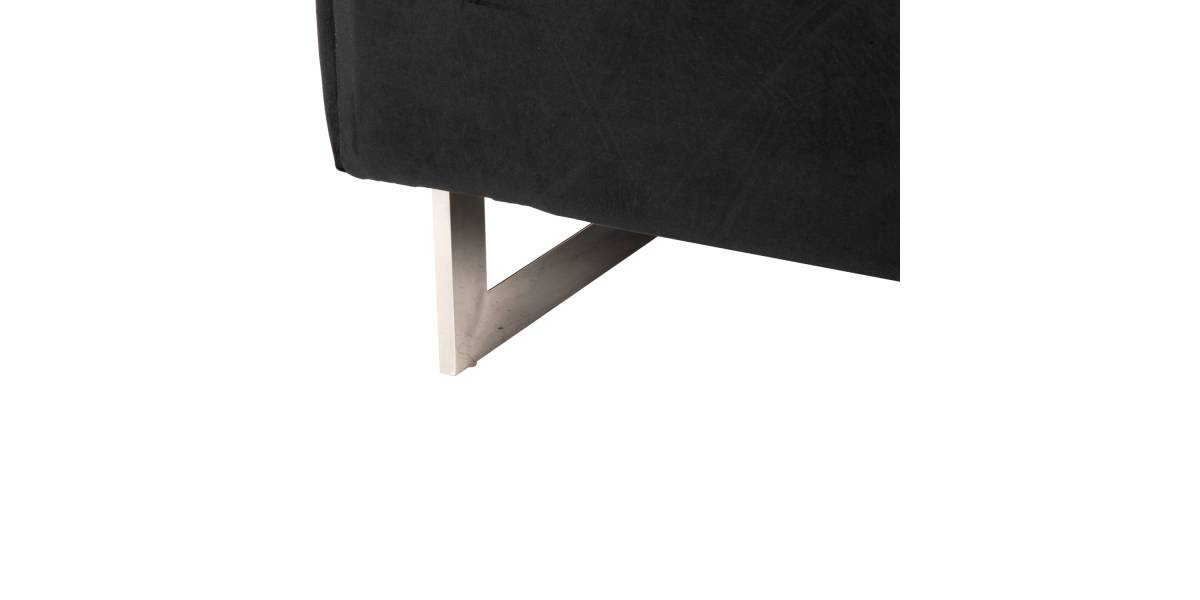 ΣΕΤ ΣΑΛΟΝΙ 2ΤΜΧ MOBAR τ.CHESTERFIELD HM11936.04 ΜΑΥΡΟ ΒΕΛΟΥΔΟ-ΜΕΤΑΛ.ΠΟΔΙΑ