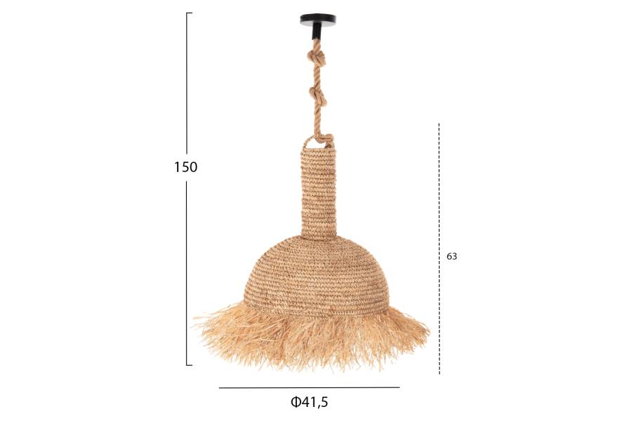 ΣΕΤ ΦΩΤΙΣΤΙΚΟ ΟΡΟΦΗΣ ΚΡΕΜΑΣΤΟ HM11923 ΣΧΟΙΝΙ ΚΑΙ ΙΝΕΣ ΦΟΙΝΙΚΑ Φ41,5x150Υεκ.