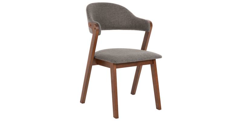 ΚΑΡΕΚΛΑ RIDER HM9734.01 RUBBERWOOD ΣΕ ΚΑΡΥΔΙ-ΥΦΑΣΜΑ ΓΚΡΙ 59x59x83Yεκ.