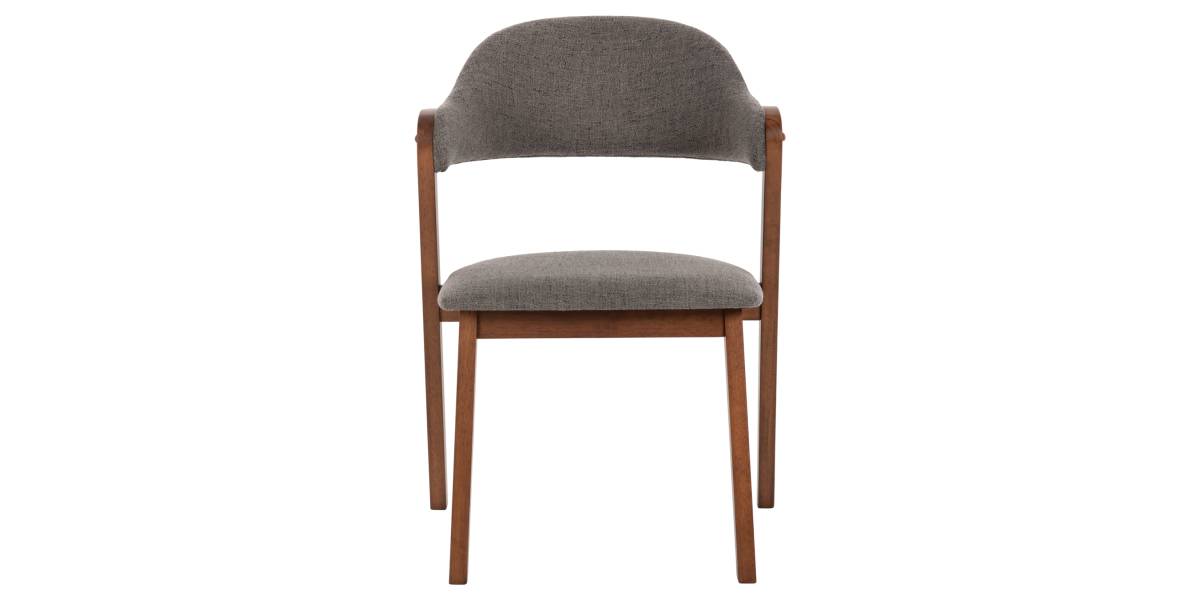 ΚΑΡΕΚΛΑ RIDER HM9734.01 RUBBERWOOD ΣΕ ΚΑΡΥΔΙ-ΥΦΑΣΜΑ ΓΚΡΙ 59x59x83Yεκ.