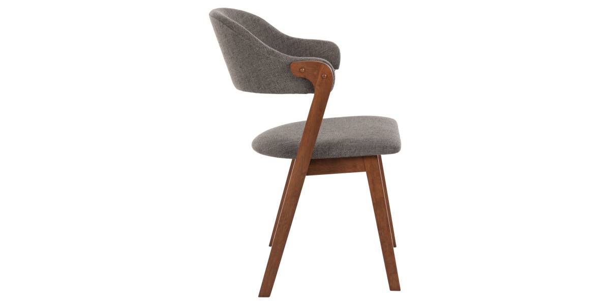 ΚΑΡΕΚΛΑ RIDER HM9734.01 RUBBERWOOD ΣΕ ΚΑΡΥΔΙ-ΥΦΑΣΜΑ ΓΚΡΙ 59x59x83Yεκ.
