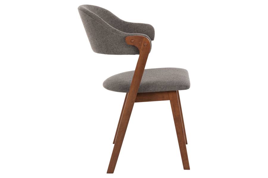 ΚΑΡΕΚΛΑ RIDER HM9734.01 RUBBERWOOD ΣΕ ΚΑΡΥΔΙ-ΥΦΑΣΜΑ ΓΚΡΙ 59x59x83Yεκ.
